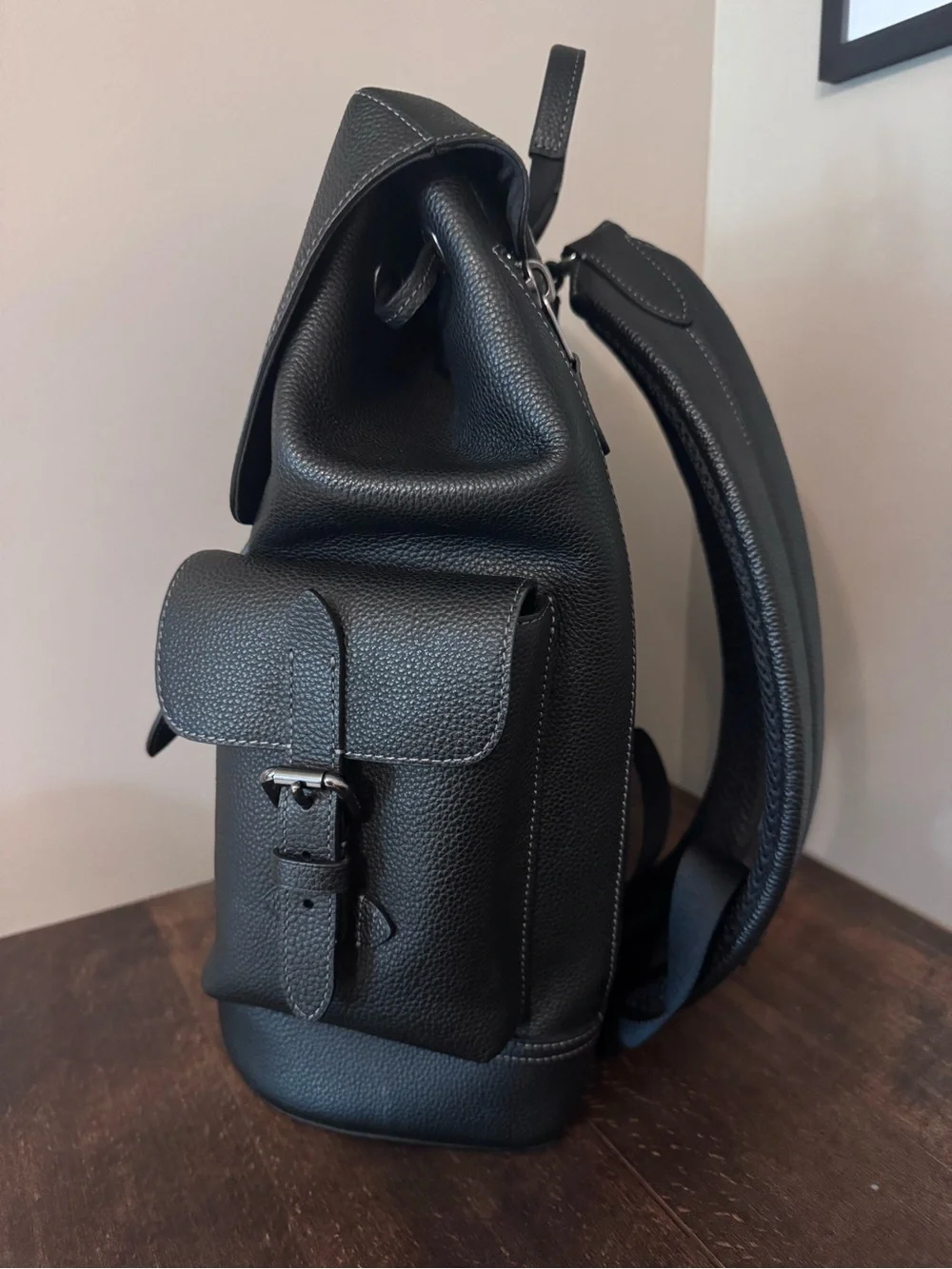 Hudson Backpack In Signature Leather